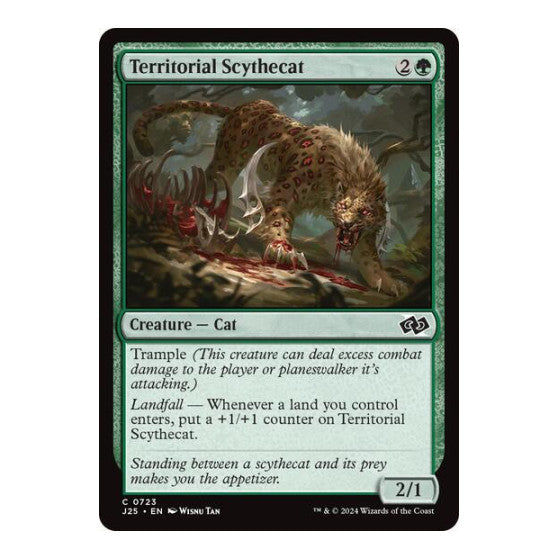 Territorial Scythecat (J25) #723 Common (Lightly Played) Foundations Jumpstart Magic: The Gathering: 2024