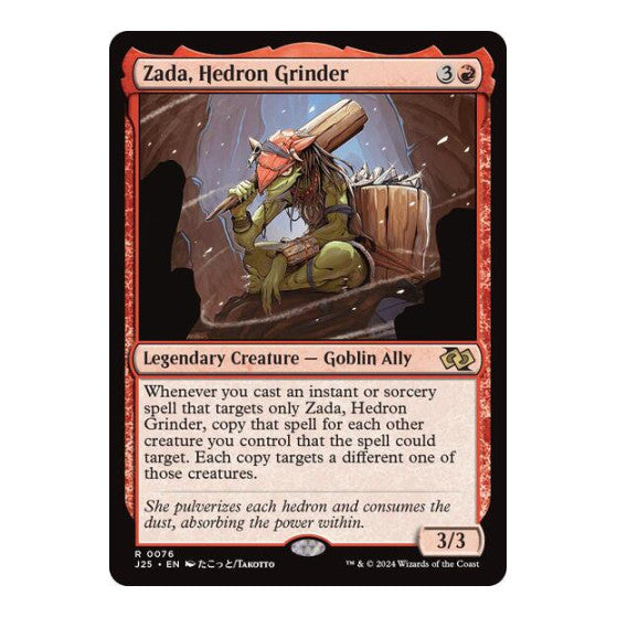 Zada, Hedron Grinder (Anime) (J25) #76 Rare (Lightly Played) Foundations Jumpstart Magic: The Gathering: 2024