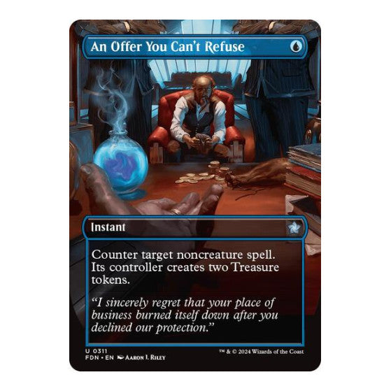 An Offer You Cant Refuse Borderless (FDN) #311 Uncommon (Near Mint) Foundations Magic: The Gathering: 2024