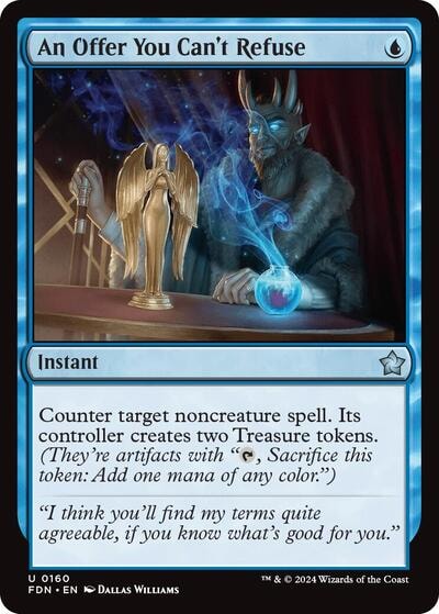 An Offer You Cant Refuse (FDN) #160 Uncommon (Lightly Played) Foundations Magic: The Gathering: 2024
