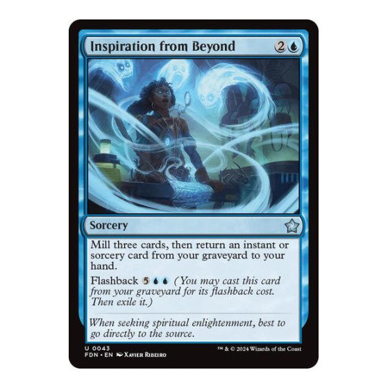 Inspiration from Beyond (FDN) #43 Uncommon (Lightly Played) Foundations Magic: The Gathering: 2024
