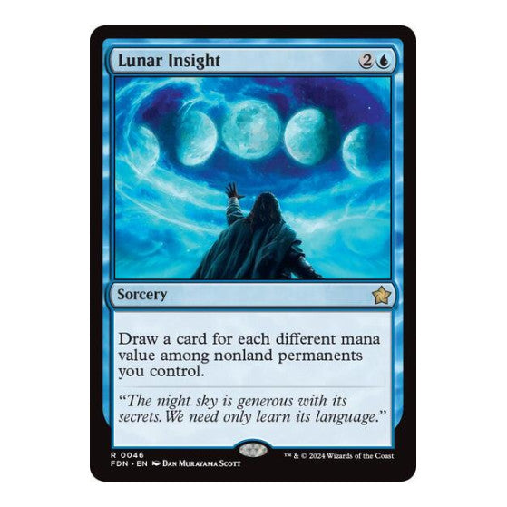 Lunar Insight (FDN) #46 Rare Foundations Magic: The Gathering: 2024