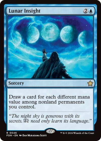 Lunar Insight (FDN) #46 Rare Foundations Magic: The Gathering: 2024