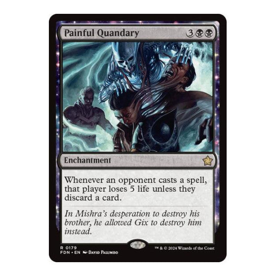 Painful Quandary (FDN) #179 Rare (Near Mint) Foundations Magic: The Gathering: 2024