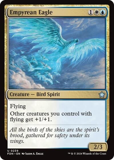 Empyrean Eagle (FDN) #239 Uncommon (Lightly Played) Foundations Magic: The Gathering: 2024