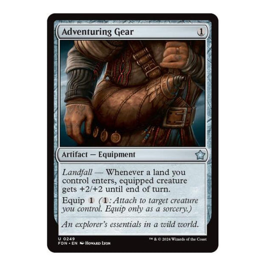 Adventuring Gear (FDN) #249 Uncommon (Lightly Played) Foundations Magic: The Gathering: 2024