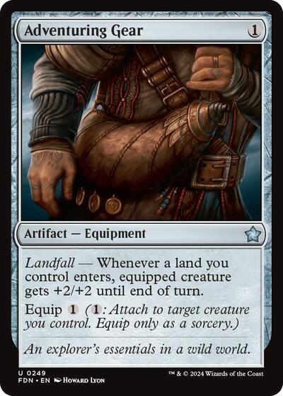 Adventuring Gear (FDN) #249 Uncommon (Lightly Played) Foundations Magic: The Gathering: 2024