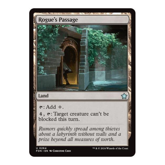 Rogues Passage (FDN) #264 Uncommon (Lightly Played) Foundations Magic: The Gathering: 2024