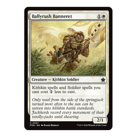 Ballyrush Banneret (FDN) #567 Common (Lightly Played) Foundations Magic: The Gathering: 2024