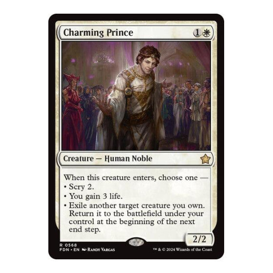 Charming Prince (FDN) #568 Rare (Lightly Played) Foundations Magic: The Gathering: 2024