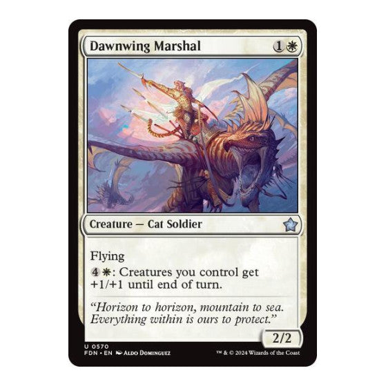 Dawnwing Marshal (FDN) #570 Uncommon (Lightly Played) Foundations Magic: The Gathering: 2024