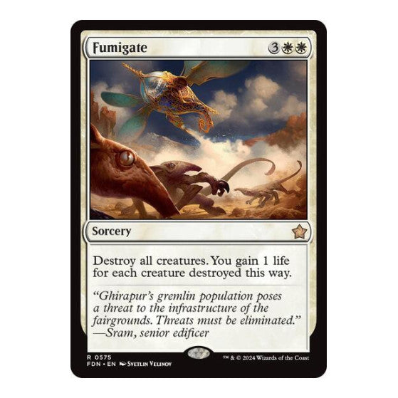 Fumigate (FDN) #575 Rare (Lightly Played) Foundations Magic: The Gathering: 2024