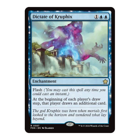 Dictate of Kruphix (FDN) #587 Rare (Lightly Played) Foundations Magic: The Gathering: 2024
