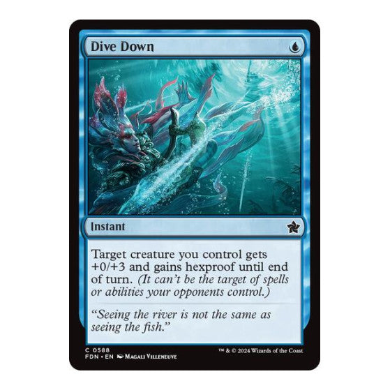 Dive Down (FDN) #588 Common (Lightly Played) Foundations Magic: The Gathering: 2024
