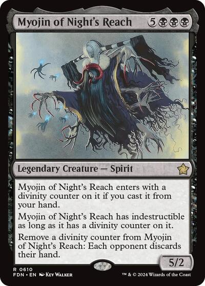 Myojin of Nights Reach (FDN) #610 Rare (Lightly Played) Foundations Magic: The Gathering: 2024