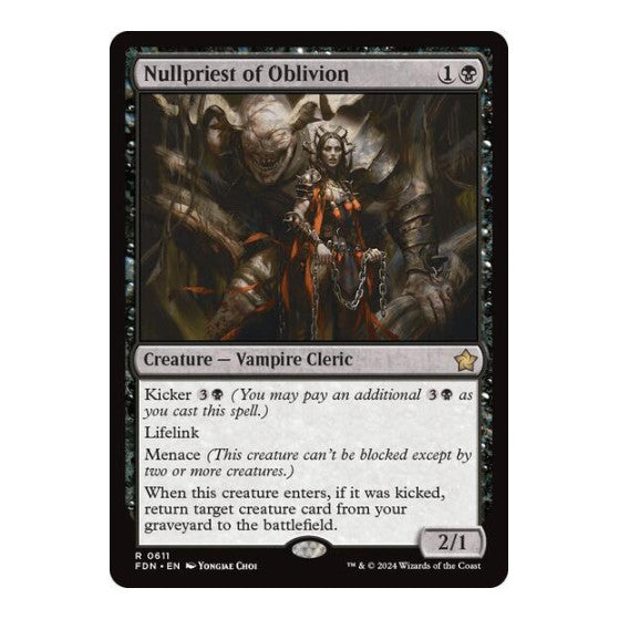 Nullpriest of Oblivion (FDN) #611 Rare (Lightly Played) Foundations Magic: The Gathering: 2024