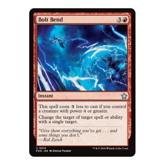 Bolt Bend (FDN) #619 Uncommon (Lightly Played) Foundations Magic: The Gathering: 2024