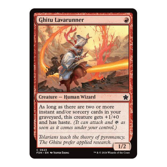 Ghitu Lavarunner (FDN) #623 Common (Lightly Played) Foundations Magic: The Gathering: 2024