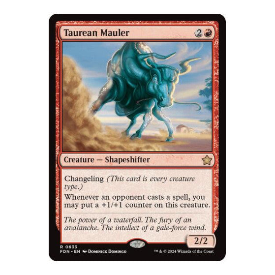 Taurean Mauler (FDN) #633 Rare (Lightly Played) Foundations Magic: The Gathering: 2024
