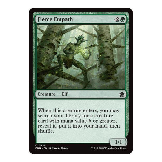 Fierce Empath (FDN) #636 Common (Lightly Played) Foundations Magic: The Gathering: 2024