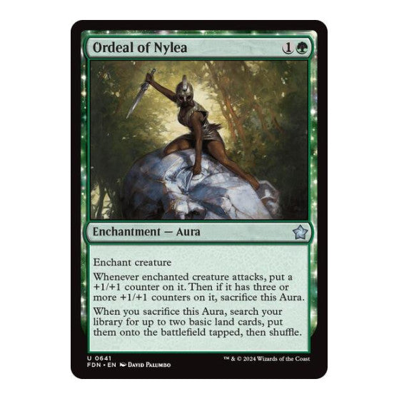 Ordeal of Nylea (FDN) #641 Uncommon (Lightly Played) Foundations Magic: The Gathering: 2024