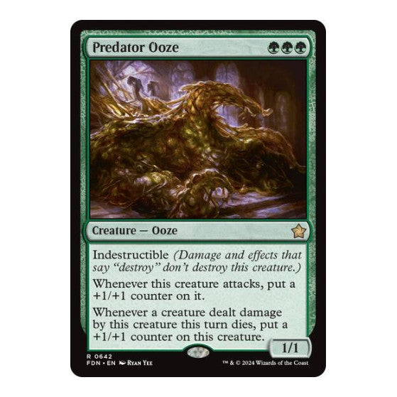 Predator Ooze (FDN) #642 Rare (Lightly Played) Foundations Magic: The Gathering: 2024