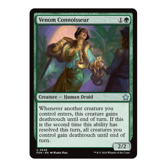 Venom Connoisseur (FDN) #648 Uncommon (Lightly Played) Foundations Magic: The Gathering: 2024