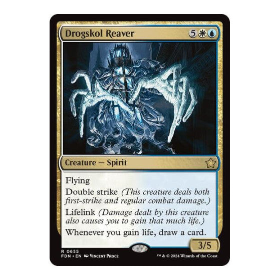 Drogskol Reaver (FDN) #655 Rare (Lightly Played) Foundations Magic: The Gathering: 2024