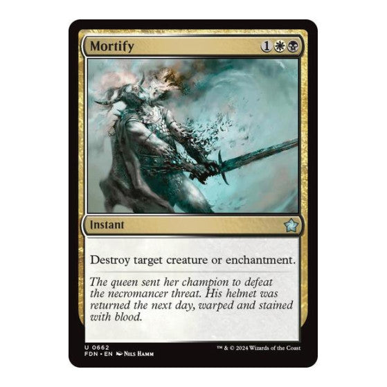 Mortify (FDN) #662 Uncommon (Lightly Played) Foundations Magic: The Gathering: 2024