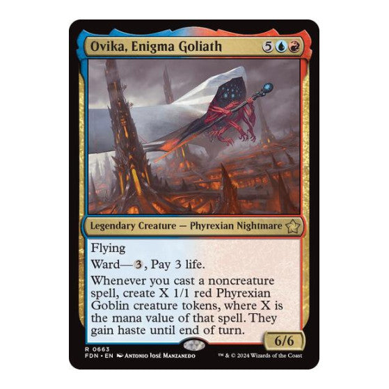 Ovika Enigma Goliath (FDN) #663 Rare (Lightly Played) Foundations Magic: The Gathering: 2024