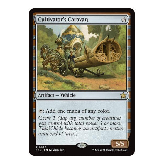 Cultivators Caravan (FDN) #670 Rare (Lightly Played) Foundations Magic: The Gathering: 2024