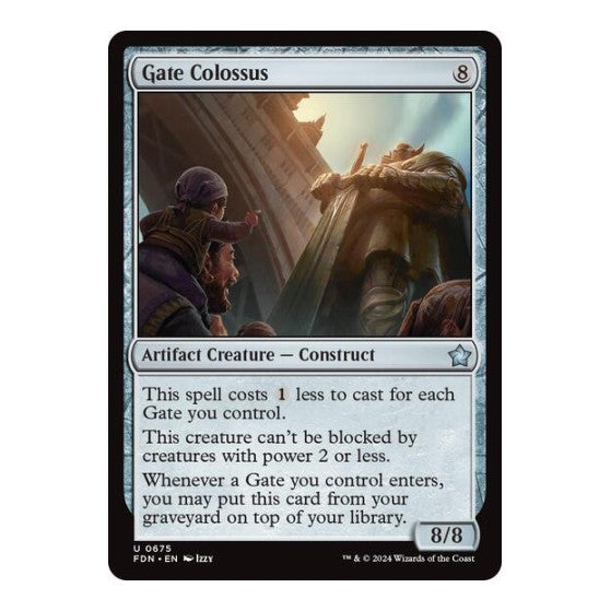 Gate Colossus (FDN) #675 Uncommon (Lightly Played) Foundations Magic: The Gathering: 2024