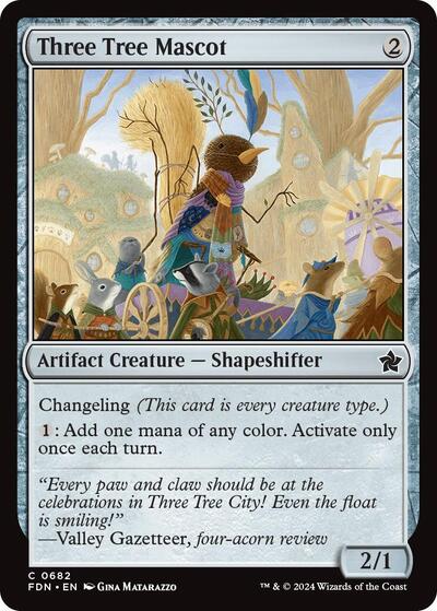 Three Tree Mascot (FDN) #682 Common (Lightly Played) Foundations Magic: The Gathering: 2024