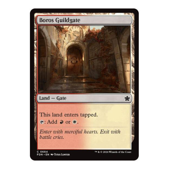 Boros Guildgate (FDN) #684 Common (Lightly Played) Foundations Magic: The Gathering: 2024