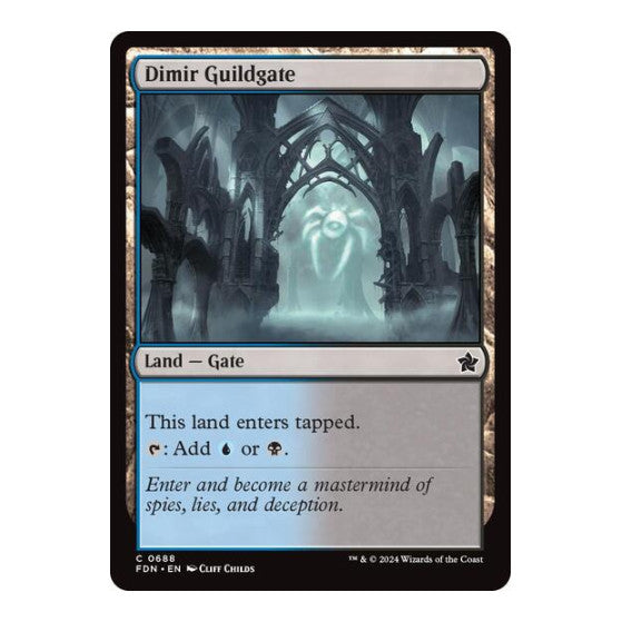 Dimir Guildgate (FDN) #688 Common (Lightly Played) Foundations Magic: The Gathering: 2024