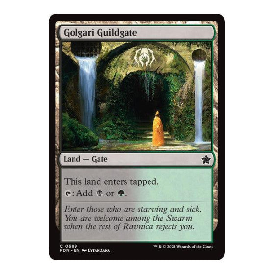Golgari Guildgate (FDN) #689 Common (Lightly Played) Foundations Magic: The Gathering: 2024