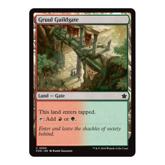 Gruul Guildgate (FDN) #690 Common (Lightly Played) Foundations Magic: The Gathering: 2024