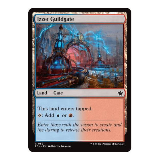 Izzet Guildgate (FDN) #691 Common (Lightly Played) Foundations Magic: The Gathering: 2024