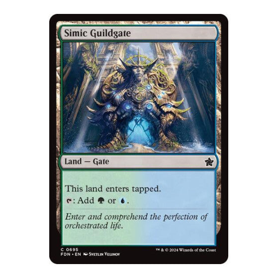 Simic Guildgate (FDN) #695 Common (Lightly Played) Foundations Magic: The Gathering: 2024