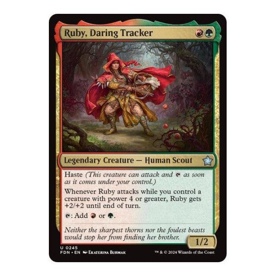Ruby, Daring Tracker (FDN) #245 Uncommon (Lightly Played) Foundations Magic: The Gathering: 2024