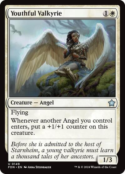 Youthful Valkyrie (FDN) #149 Uncommon Foundations Magic: The Gathering: 2024