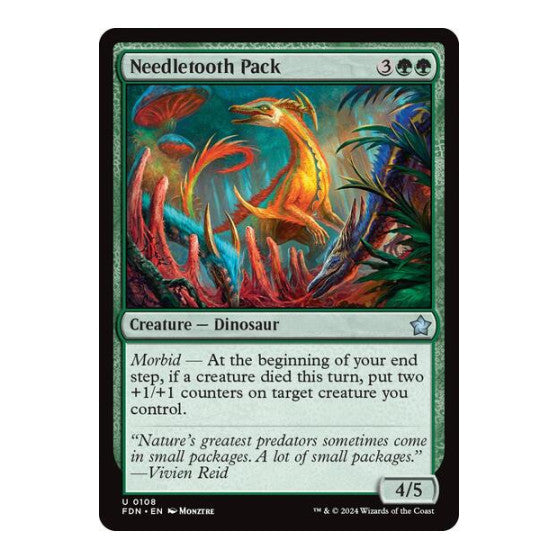 Needletooth Pack (FDN) #108 Uncommon (Lightly Played) Foundations Magic: The Gathering: 2024