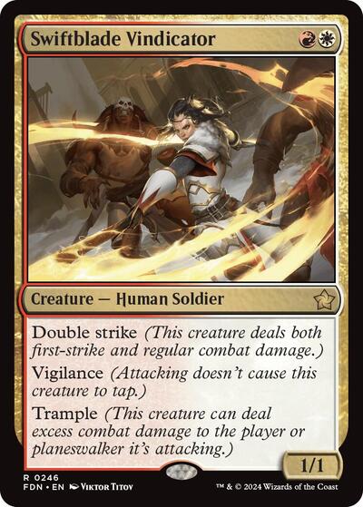 Swiftblade Vindicator (FDN) #246 Rare (Lightly Played) Foundations Magic: 2024