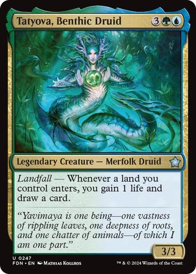 Tatyova Benthic Druid (FDN) #247 Uncommon (Lightly Played) Foundations Magic: The Gathering: 2024