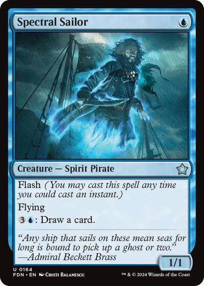 Spectral Sailor 0164 (FDN) #164 Uncommon (Lightly Played) Foundations Magic: The Gathering: 2024