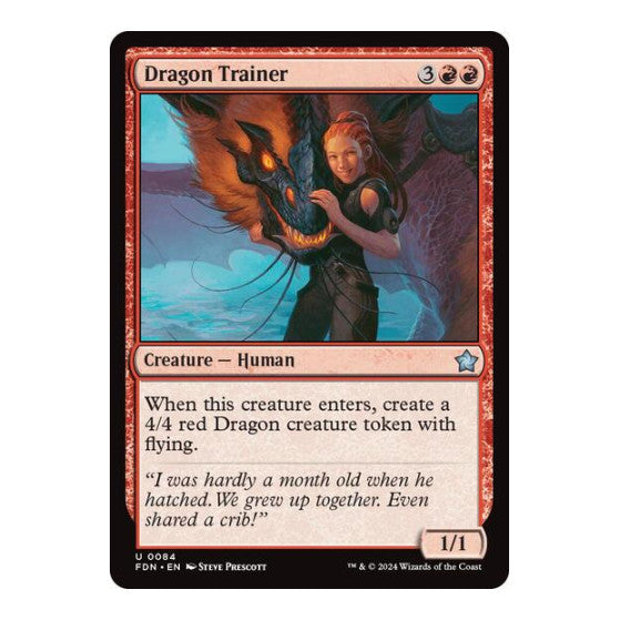 Dragon Trainer (FDN) #84 Uncommon (Lightly Played) Foundations Magic: The Gathering: 2024