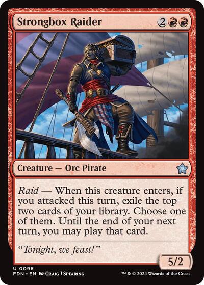 Strongbox Raider (FDN) #96 Uncommon Foundations Magic: The Gathering: 2024