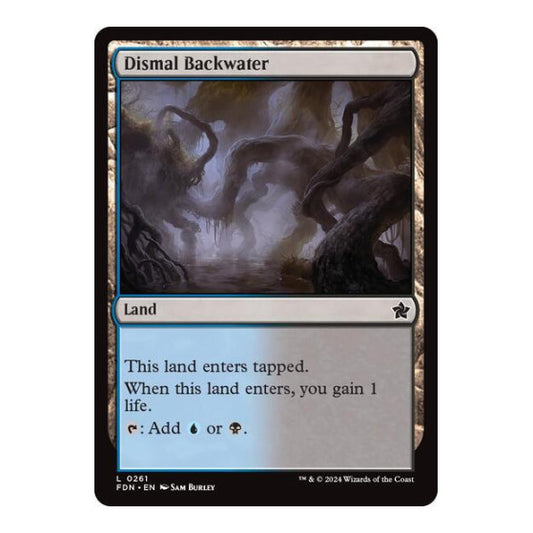 Dismal Backwater (FDN) #261 Land Foundations Magic: The Gathering: 2024
