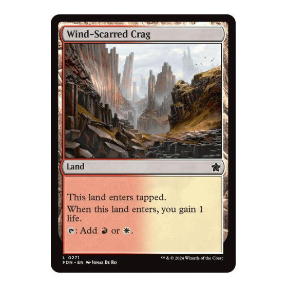 Wind Scarred Crag (FDN) #271 Land Foundations Magic: The Gathering: 2024