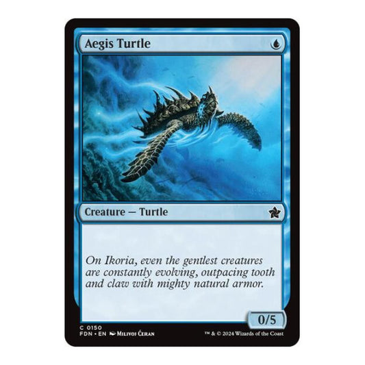 Aegis Turtle (FDN) #150 Common (Lightly Played) Foundations Magic: The Gathering: 2024